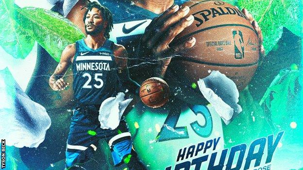 Derrick Rose by Tyson Beck