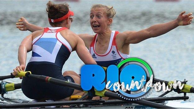 British rowers Sophie Hosking and Katherine Copeland