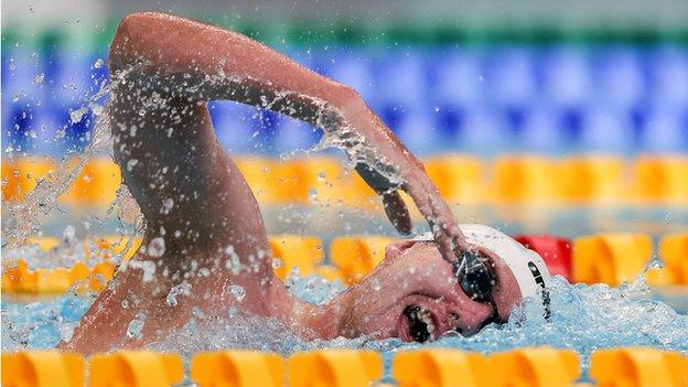 Barry McClements was one place away from a spot in the S9 400m freestyle final