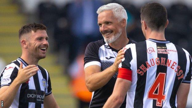 St Mirren celebrate