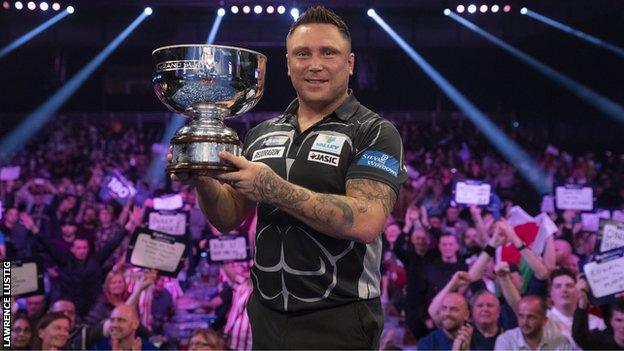 Gerwyn Price after winning the Grand Slam of Darts