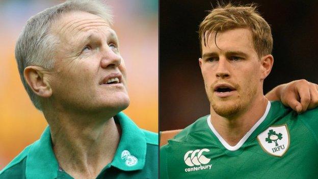 Joe Schmidt and Andrew Trimble