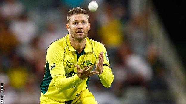 Michael Clarke takes a catch