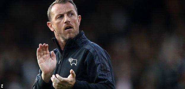 Derby County manager Gary Rowett