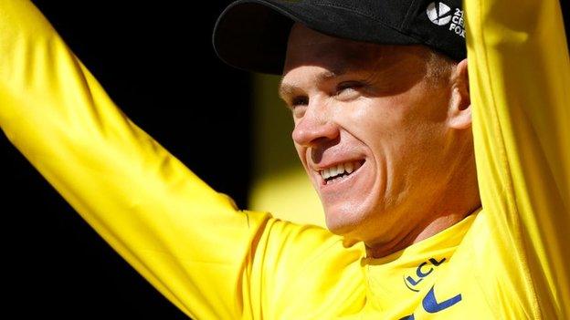 Chris Froomes was delighted to be back in the yellow jersey