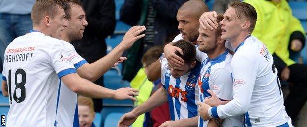 Greg Kiltie celebrates scoring for Kilmarnock