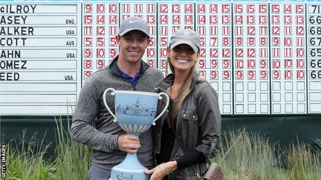 Rory McIlroy and fiancee Erica Stoll