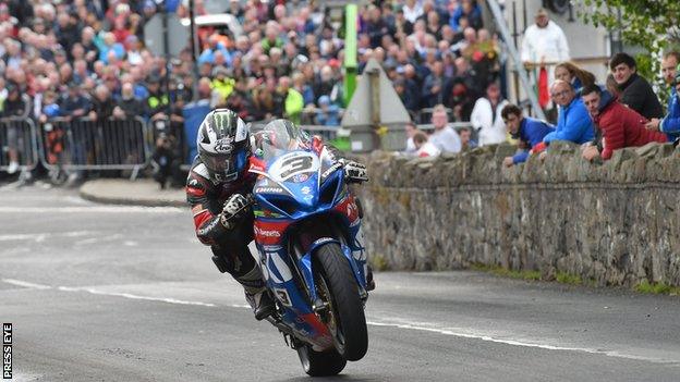 Michael Dunlop in action at last year's Armoy Road Races