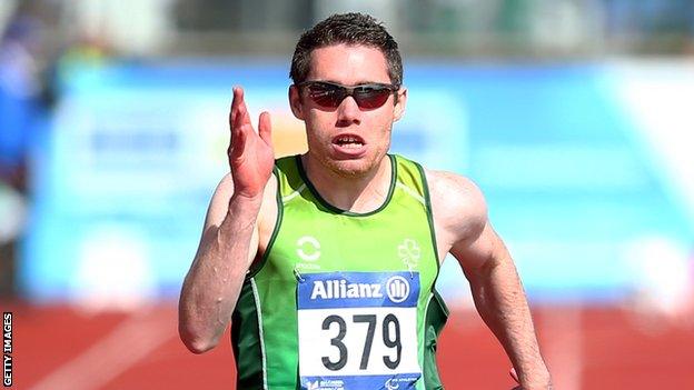 Jason Smyth in action at last year's European Paralympic Games