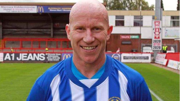 Worcester City striker Lee Hughes