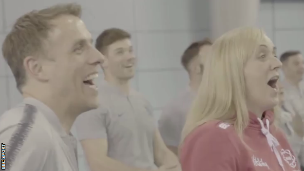 England women's football manager Phil Neville and England women's netball coach Tracey Neville