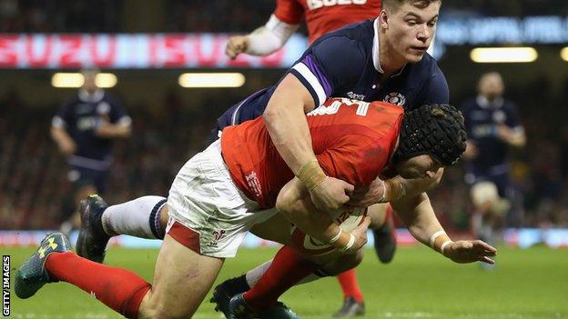 Huw Jones and Leigh Halfpenny