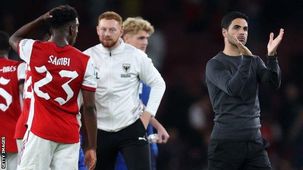 Sammy Lander after Wimbledon's Carabao Cup loss to Arsenal