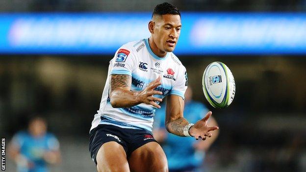 Rugby Australia and the New South Wales Rugby Union player Israel Folau