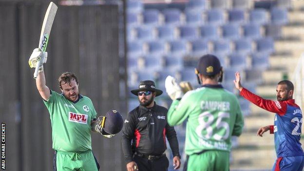 Paul Stirling was named Man-of-the-Series after back-to-back centuries against Afghanistan