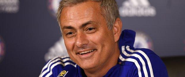 Chelsea manager Jose Mourinho during the press conference