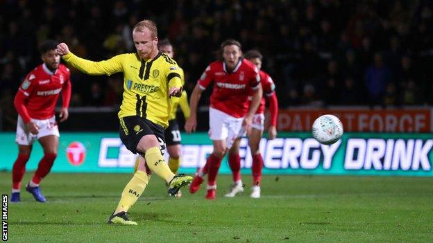 Boyce has scored 14 times in 33 games for Burton so far this season