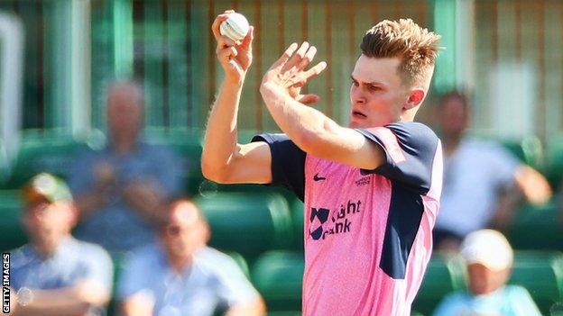 Blake Cullen in action for Middlesex