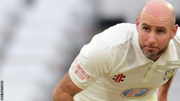 Chris Rushworth in action for Durham