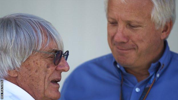 Bernie Ecclestone and Charlie Whiting