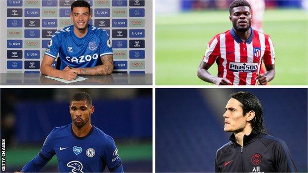 Ben Godfrey, Thomas Partey, Ruben Loftus-Cheek and Edinson Cavani