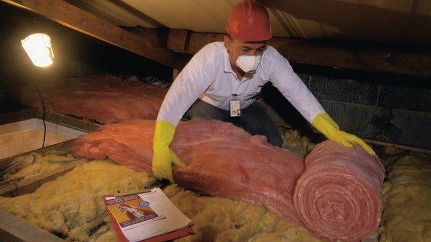 Loft roof insulation