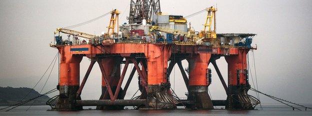 North Sea oil rig