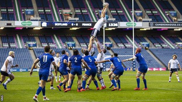 Scotland played France in an empty Murrayfield last weekend