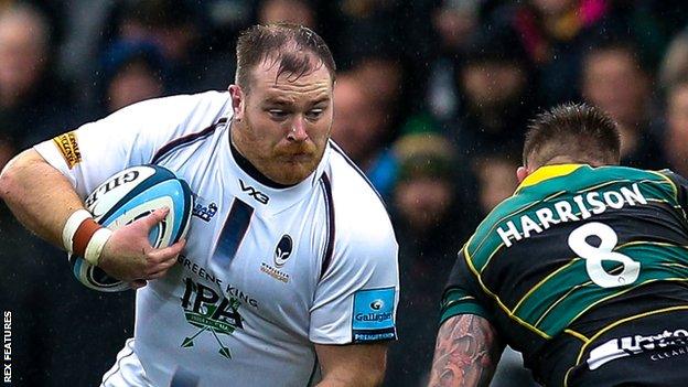 Conor Carey playing against Northampton