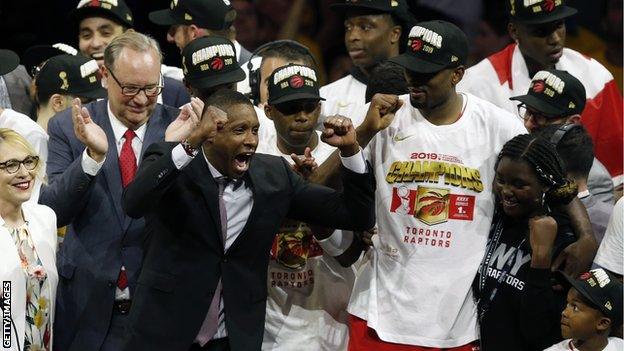 The president of the Toronto Raptors basketball team Masai Ujiri