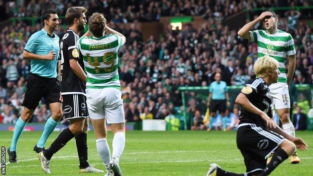 Celtic are left disappointed against Rosenborg