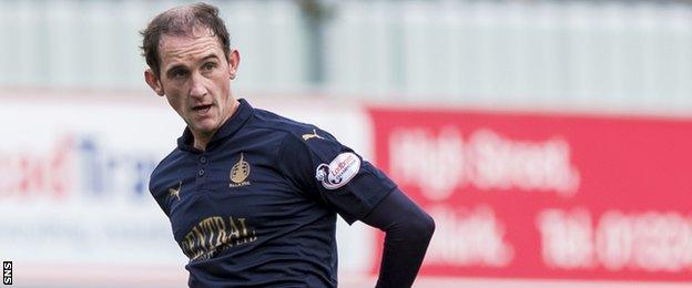 Falkirk midfielder Mark Kerr