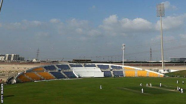 The Zayed Cricket Stadium in Abu Dhabi