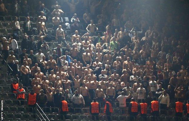 Legia Warsaw fans