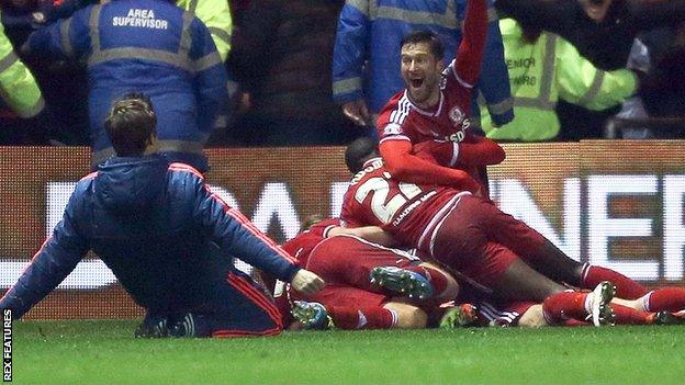 Middlesbrough celebrate