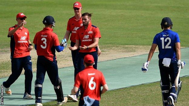 The three-match series is designed as a warm-up for county cricket's 50-over competition