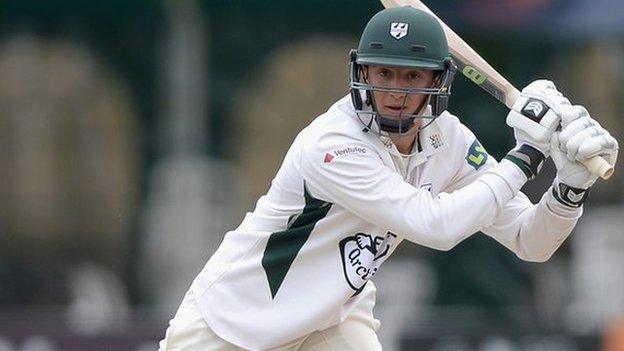 Worcestershire batsman Tom Kohler-Cadmore