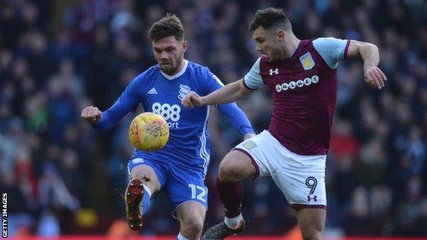 Birmingham captain Harlee Dean at least stopped his old Brentford team-mate Scott Hogan from scoring, but it was still a very disappointing day for Blues at Villa Park