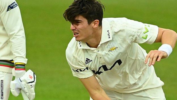 Sean Abbott in action for Surrey