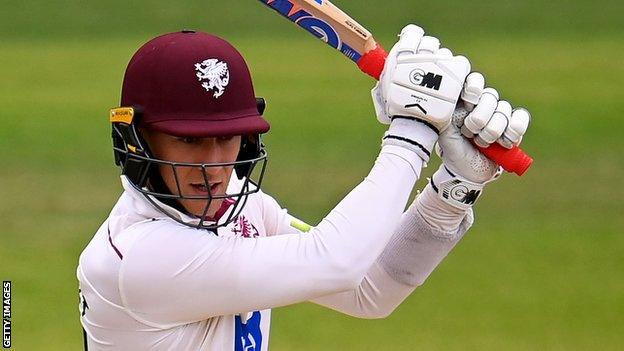 George Bartlett (88*) reached 50 off 86 balls for Somerset, with two sixes and four fours