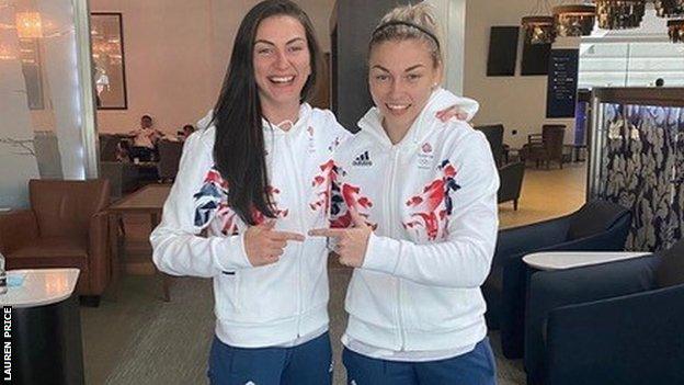 Lauren Price and partner Karriss Artingstall are both Olympic medallists