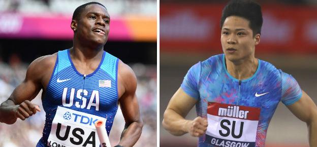 Christian Coleman (left) and Su Bingtian have both had stellar starts to the year