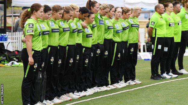 Tributes to Keith Bradshaw before Adelaide Strikers v Sydney Thunder