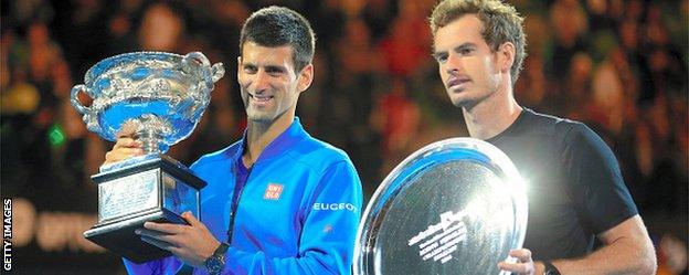 Murray lost his fourth Australian final in 2015, this time to Novak Djokovic