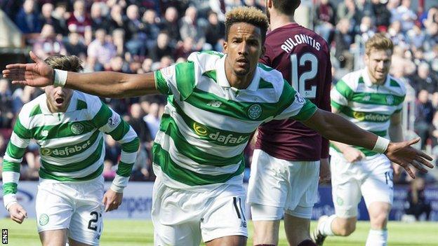 Celtic's Scott Sinclair celebrates