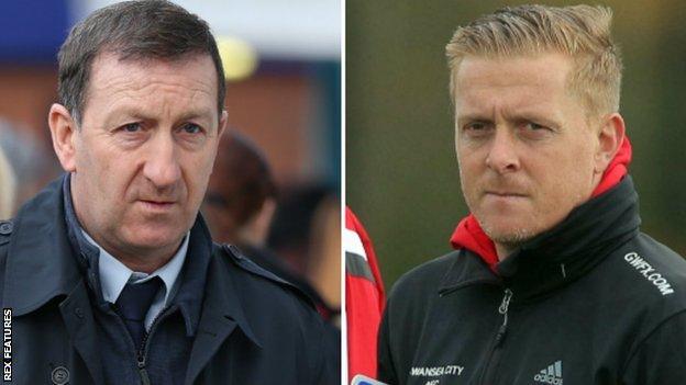 Huw Jenkins (left) and Garry Monk