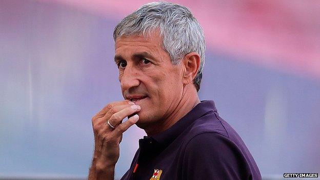 Barcelona manager Quique Setien