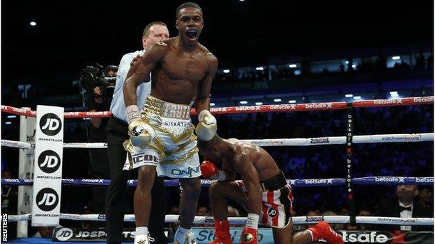 Errol Spence Jr and kell Brook (right)