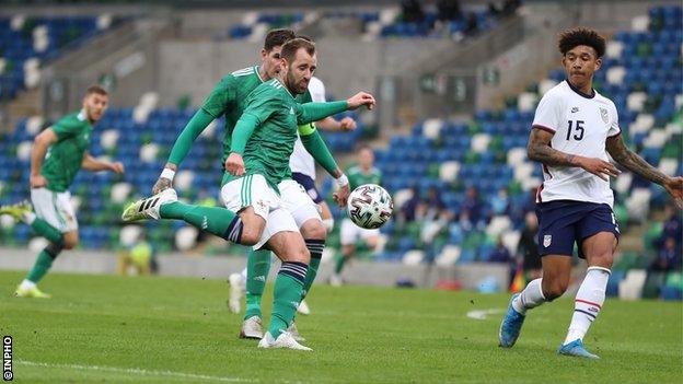 Niall McGinn's superb goal provided a late scare for the USA