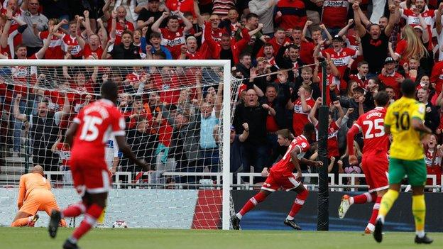 Isaiah Jones' only previous goal for Middlesbrough was in a 1-0 home win over Swansea last December